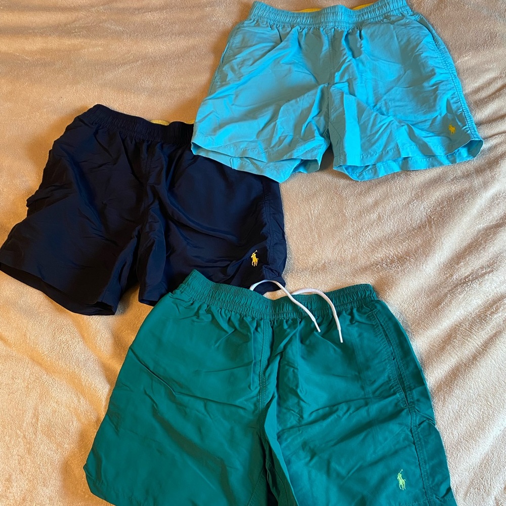 Mens polo swim trunks